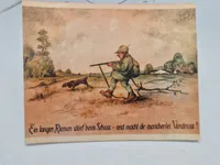 Samling ældre jagt relaterede fotos/kort