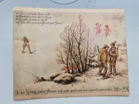 Samling ældre jagt relaterede fotos/kort