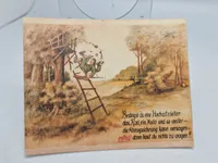 Samling ældre jagt relaterede fotos/kort