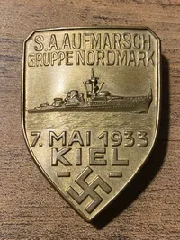 Original 1.mai 1933 skjold - sjældent