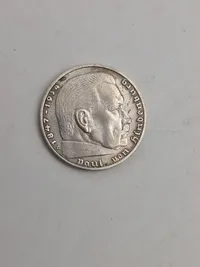 Original 2 Reichmark af sølv, 1938