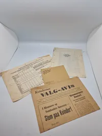 Originalt lot fra valget i 1943