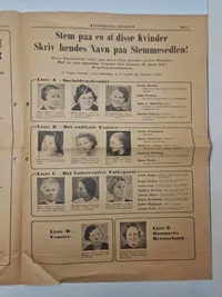 Originalt lot fra valget i 1943