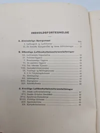 Samling originale ww2 luftværns papirer, pjecer mm.