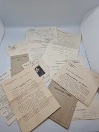 Samling originale ww2 luftværns papirer, pjecer mm.