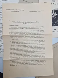 Samling originale ww2 luftværns papirer, pjecer mm.
