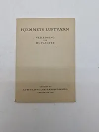 Samling originale ww2 luftværns papirer, pjecer mm.