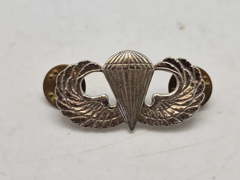 Original ww2 US Airborne jumpwing, sterlingsølv