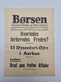 Original dansk ww2 spiseseddel