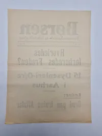 Original dansk ww2 spiseseddel