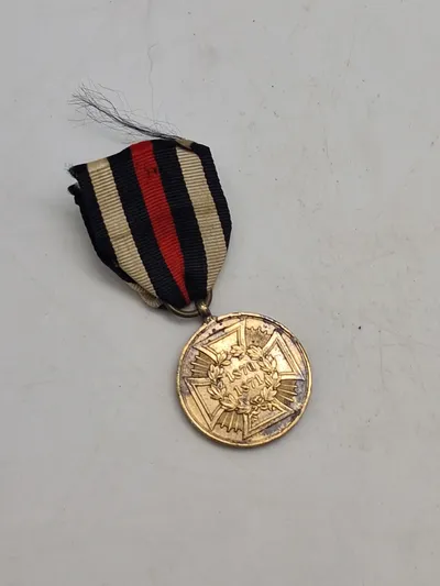 Original Tysk 1870/71 deltager medalje lavet af metallet fra franske kanoner