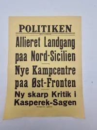 Original dansk ww2 spiseseddel