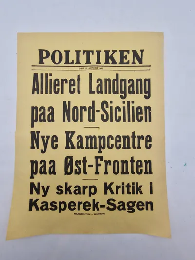Original dansk ww2 spiseseddel