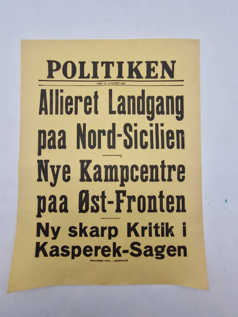 Original dansk ww2 spiseseddel