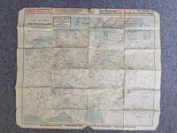 Originalt tysk jernbane kort, ww2