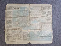 Originalt tysk jernbane kort, ww2