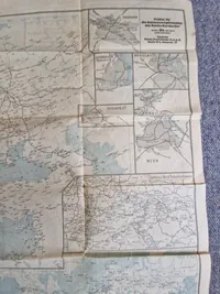Originalt tysk jernbane kort, ww2