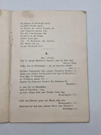 Original sangbog med bl.a. befrielses sange, samt billet til bal på KFUM