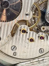 Movado sølv lommeur med mekanisk optræk og æske - brugtpris 4000-5000,-