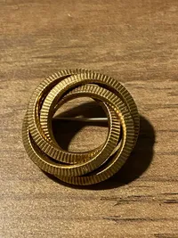 Broche - guldbelagt