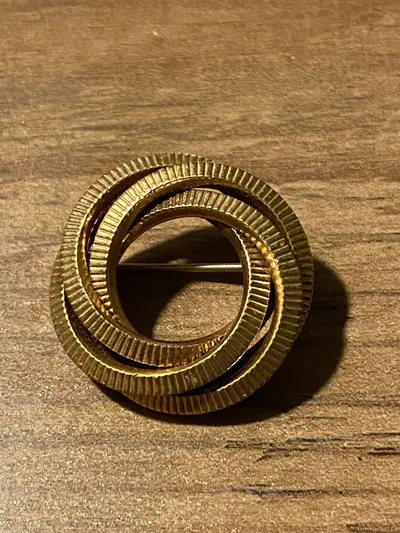 Broche - guldbelagt