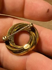 Broche - guldbelagt