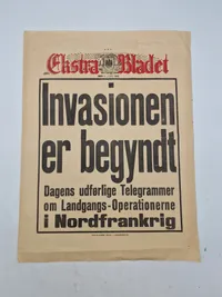 Original dansk spiseseddel - ww2