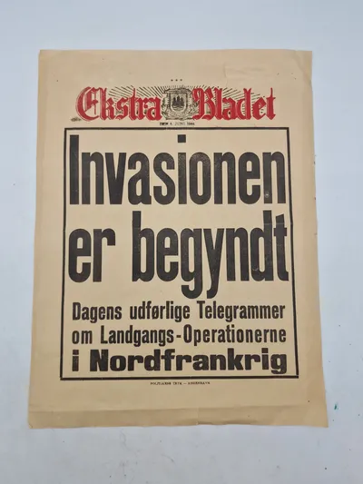 Original dansk spiseseddel - ww2