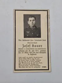 Lot originale tyske dødskort, ww2