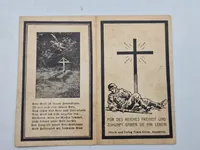Lot originale tyske dødskort, ww2