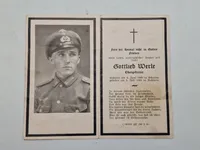 Lot originale tyske dødskort, ww2