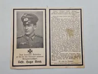 Lot originale tyske dødskort, ww2
