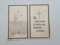 Lot originale tyske dødskort, ww2