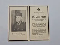 Lot originale tyske dødskort, ww2