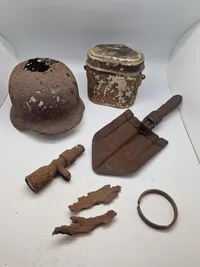 Lot originale tyske jordfund - ww2