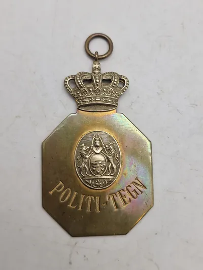 Sjældent originalt dansk polititegn