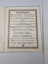 20 Stiftungsfest 19 feb. Festzeitung - 1919 - 1939 Danmark