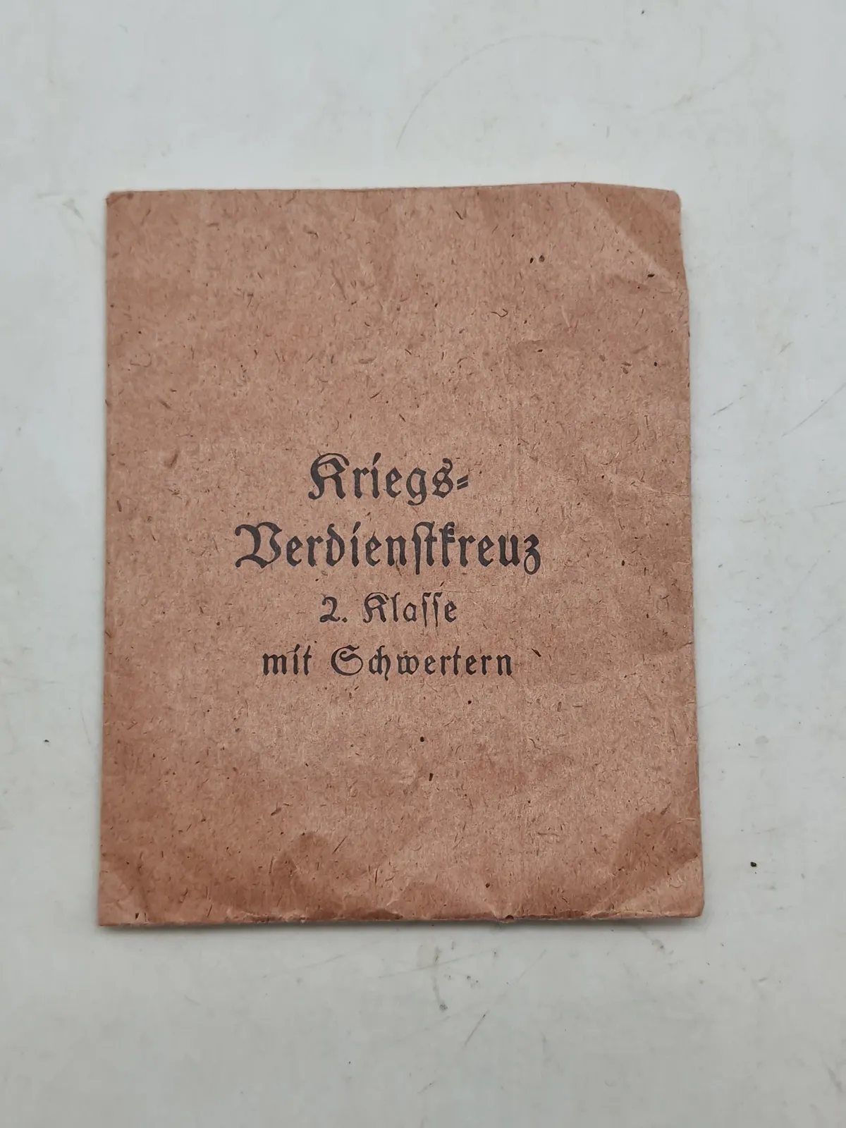 Original tildelingspose for kriegsverdienstkreuz 2.kl