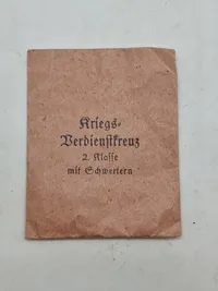Original tildelingspose for kriegsverdienstkreuz 2.kl