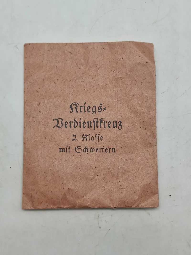 Original tildelingspose for kriegsverdienstkreuz 2.kl