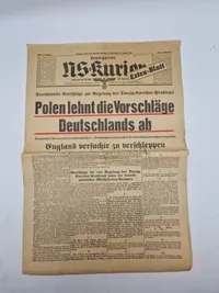 Original tysk ww2 avis