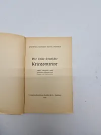 Original pjece - Die neue deutsche
Kriegsmarine
