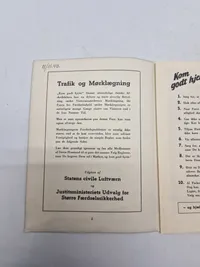 Original pjece ww2 - Kom godt hjem!
REGLER FOR LYGTEFØRING OG FÆRDSEL UNDER MØRKLÆGNINGEN