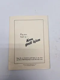 Original pjece ww2 - Kom godt hjem!
REGLER FOR LYGTEFØRING OG FÆRDSEL UNDER MØRKLÆGNINGEN