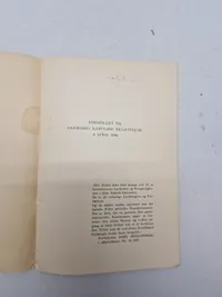 Original pjece - FORSPILLET TIL DANMARKS KAMPLØSE BESÆTTELSE 9APRIL 1940
HEINRICH HIMMLERS BERETNINIG TIL PROFESSOR VON LEERS OM AFTALEN MED DEN DANSKE REGERING