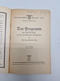 Original bog - Das programm der NSDAP