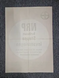 Original plakat fra det svenske nynazistiske parti
