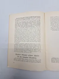 Original pjece - FORSPILLET TIL DANMARKS KAMPLØSE BESÆTTELSE 9APRIL 1940
HEINRICH HIMMLERS BERETNINIG TIL PROFESSOR VON LEERS OM AFTALEN MED DEN DANSKE REGERING