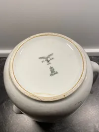 Stor original tysk Luftwaffe kaffe kande