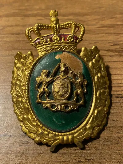 Originalt dansk politi skjold